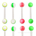 TR01044 resin barbell tongue ring jewelry , tongue ring piercing
